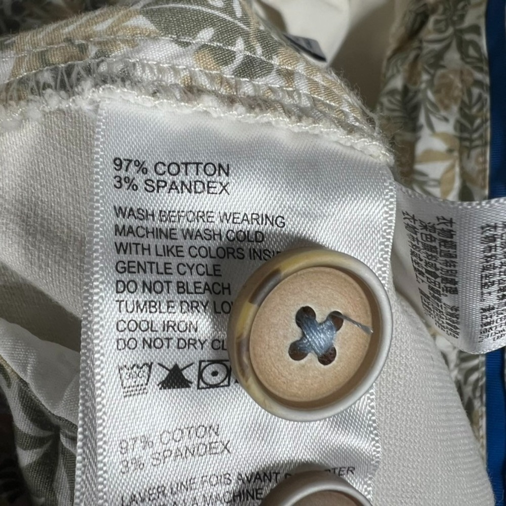 Tommy Bahama Shorts Mens 32 Cream Cargo Casual Preppy Chino Pockets Logo Adult - Picture 10 of 11